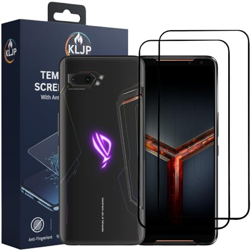 Image of Military-Grade Gorilla Tempered Glass For Asus ROG 2 With Installation Kit | Edge to Edge Coverage | Black (Pack Of 2)