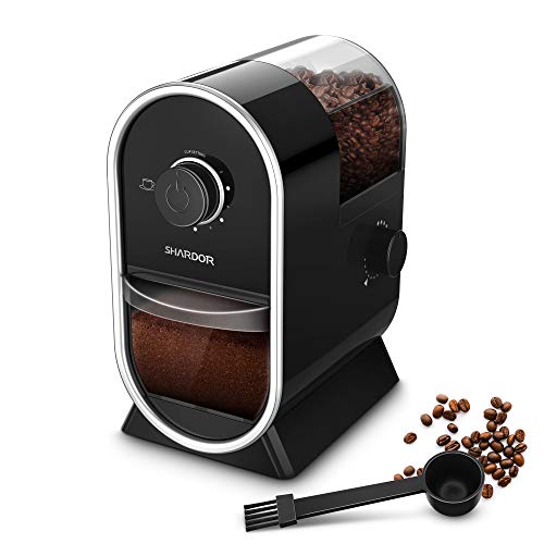 SHARDOR Electric Burr Coffee Grinder Mill with 16 Adjustable Grinding,Coffee Grinders with 12 Cups,Black