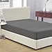 Mellanni Fitted Sheet Queen Gray Brushed Microfiber 1800 Bedding - Wrinkle, Fade, Stain Resistant - Hypoallergenic - (Queen, Gray)