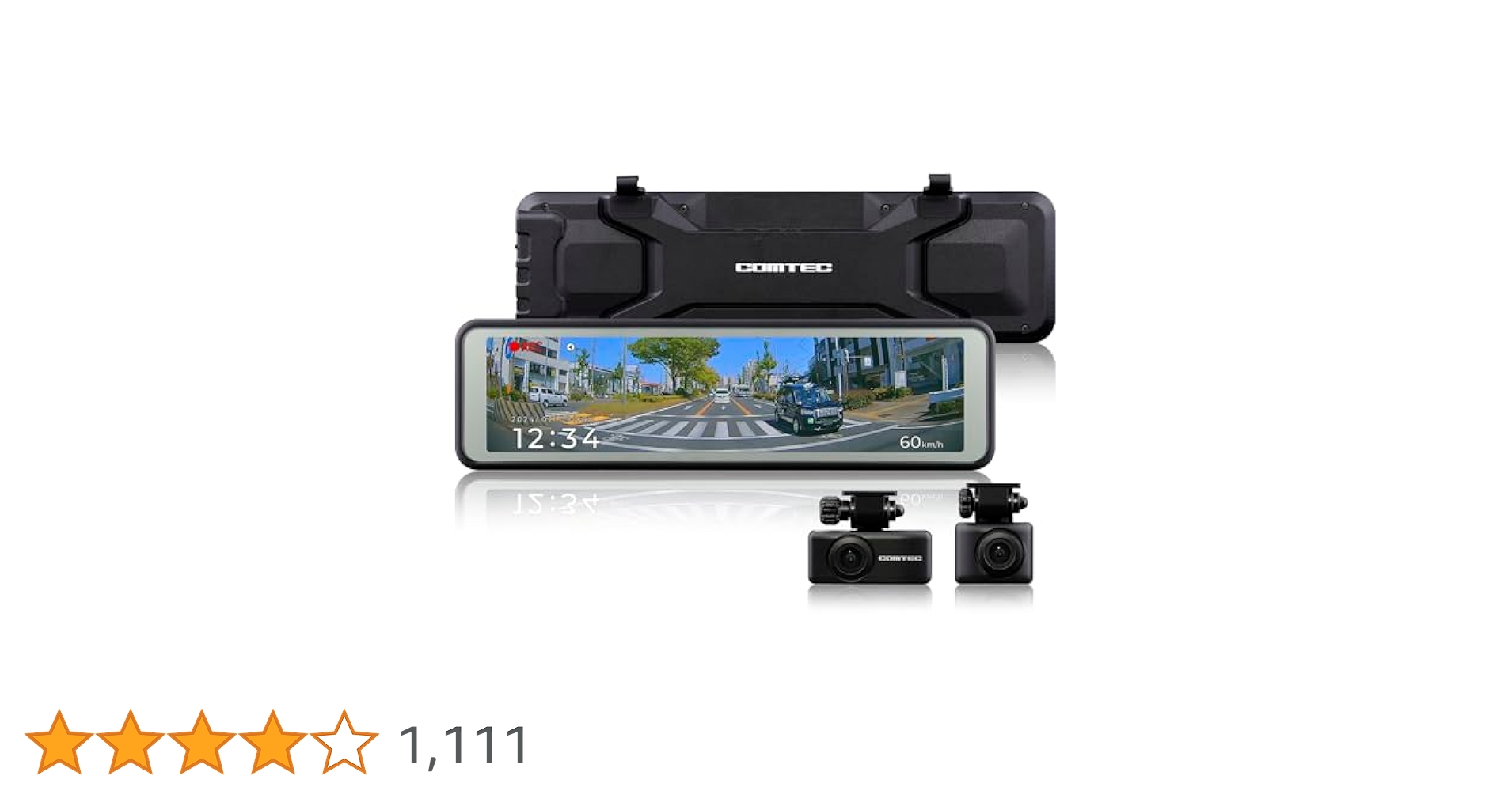 Amazon | コムテック ミラー型ドライブレコーダー ZDR048
