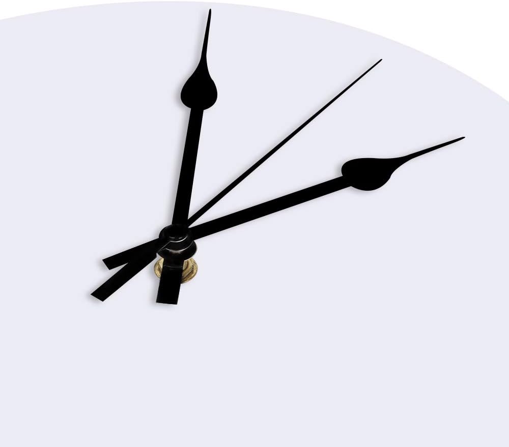 Wall Clock Forest Tree Battery Operated Clocks PVC Silent Non-Ticking Wallclock 12 Inch Misty Forest Landscape Nature Blue Round Wall Clocks for Living Room Bedroom Kitchen Office Bathroom Home Decor