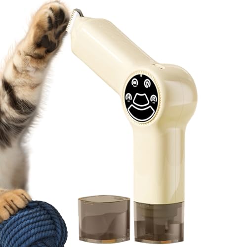Cortaúñas de peluquería canina – 2 en 1 | Amoladora recargable para patas de perro, gatos y cachorros, con luz LED, para casa, viaje, baño, orejas | USB silencioso