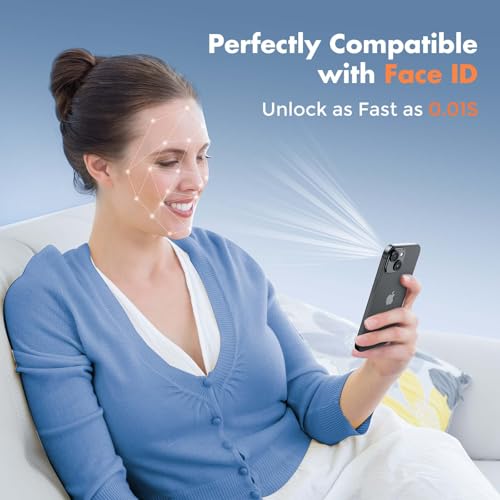 UNBREAKcable 3-Pack Screen Protector for iPhone 15, Double Shatterproof Tempered Glass [Easy Installation Frame] [99.99% HD Clear] [9H Hardness] [Full Coverage] [Case Friendly] for Apple 15 6.1 inch by UNBREAKcable - Used condition - Image 9