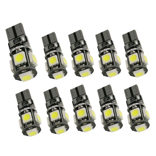 SWOOMEY 10piezas Bombillas LED para Coche Luz de Lectura y Matrícula Ángulo Amplio Compatible con Sistema Can-bus Fácil Instalación
