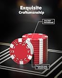 HEITOK Zestaw pokerowy 500 bez nominałów 11.5g Rdzeń Żelazny Texas Holdem