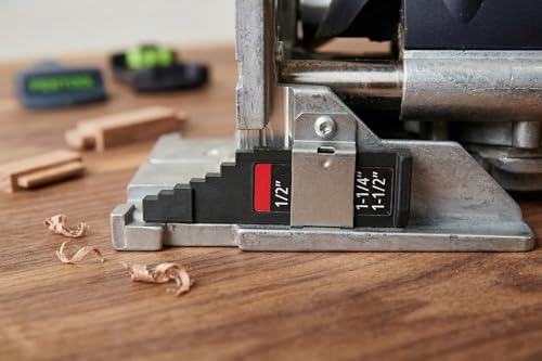ToolCurve DF 500 Imperial Thickness Gauge Compatible with Festool Domino (Black)