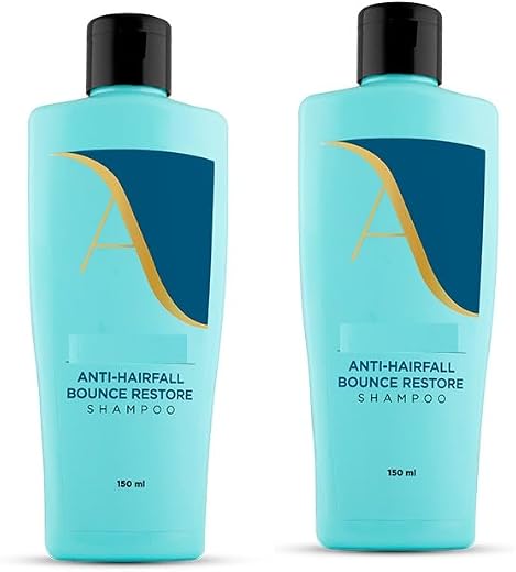 Assureee Anti-Hairfall Bounce Restore Shampoo, 150ml, Enriched with Hydrolysed Wheat Protein and Amino Acids, Deep Fiber R...