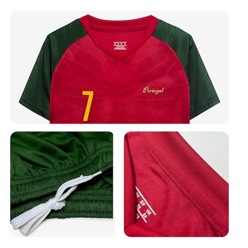 SOMIRO Kids Soccer Jersey Uniform Shorts & Socks for Boys and Girls Unisex Youth