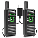 Wanneton RT22pro Wireless Frequency Copy Rechargeable Walkie Talkies for Adults,walkie talkies Two Way radios Long Range with VOX, Scrambling, decoding, Battery Display, scanning and Other Functions.