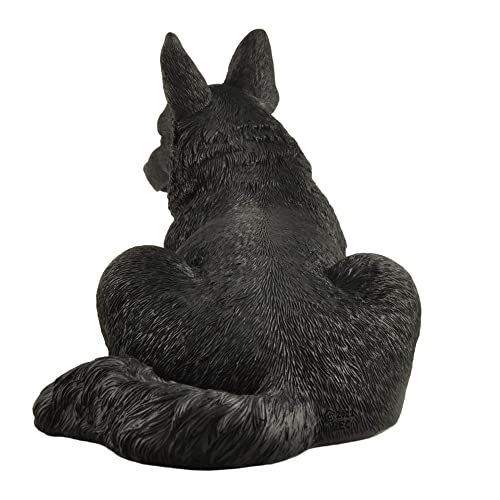 Boulevard East Concepts Black German Shepherd Dog Breed Collectible Figurine - 12 Inch #TOP4