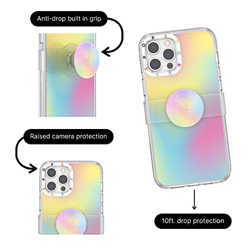 Coque iPhone 12 Pro Max PopSockets avec support de téléphone portable motif abstrait