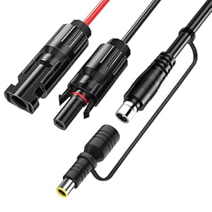 Solarpanel Stecker auf DC8020 Kabel Solarstecker Photovoltaik zu DC7909 8mm für Jackery Explorer 1000 880 800 708 500 400 300 240 160 Pro Plus Serie Bluetti EB70 EB3A Yeti und mehr PowerStation