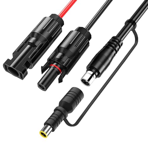Solar Panel Connector to DC8020 Adapter Extension Cable with DC7909 Adapter for Jackery 3000 2000 1500 1000 Pro 2000 1000 700 600 Plus 880 240 300 500 800 Yeti PowerStation Solar Generators