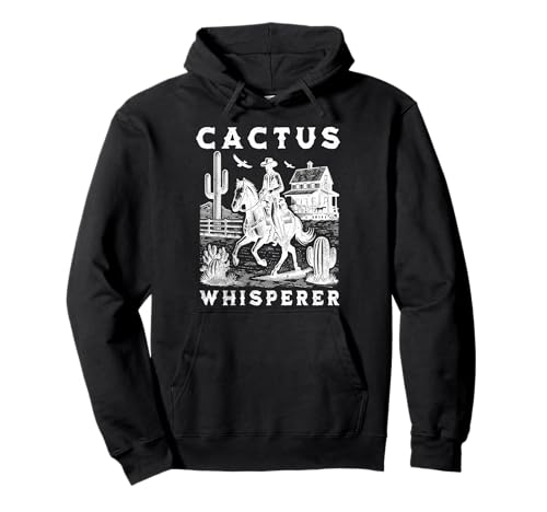 Cactus Whisperer Vintage Cowboy Equitación Western Sudadera con Capucha