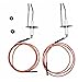 METER STAR 2-Pack Flame Sensor Igniter Sensing Rod & Direct Spark Ignitor - Replacement for Rheem Furnace Model 62-24164-01 & 232258, Includes 31.5