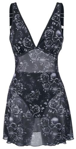 Costume Da Bagno Di Black Premium By Emp - Bathing Suit With Mesh Dress - S A Xxl - Donna - Nero