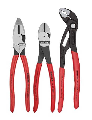 KNIPEX Tools 9K 00 80 157 US 3 Pc Pro Pliers Set