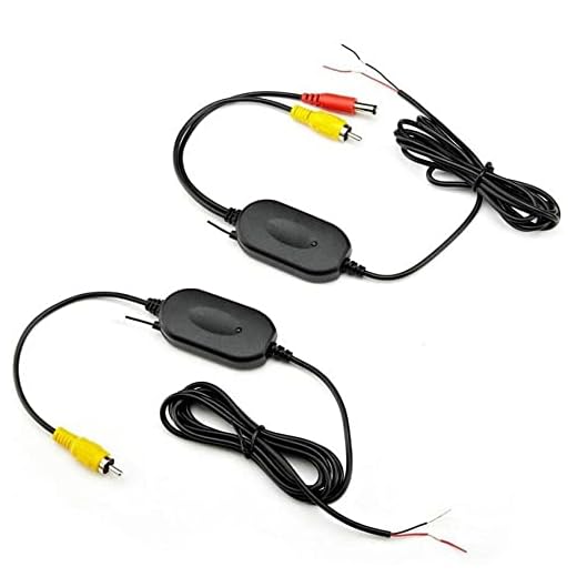 BW 2,4GHz Transmisor Receptor Inalámbrico para Cámara Vista Trasera Coche Monitor