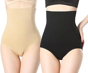 Control Panties Seamless Tummy Control Compression Underwear Women 2PACK