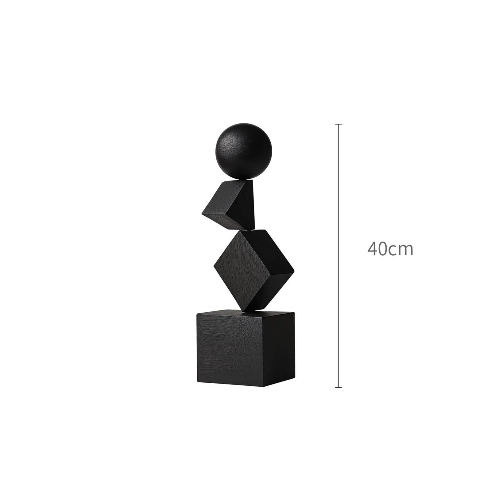 Ozdoba na biurko Nowoczesna kreatywna sztuka geometryczna drewniany ornament rzeźbiarski do salonu i sypialni dekoracja pulpitu dekoracyjny