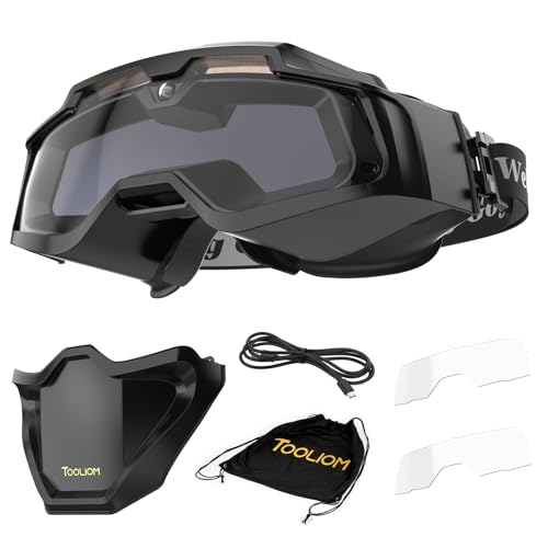 TOOLIOM Auto-Darkening Welding Goggles with LED Light