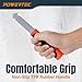 POWERTEC Heavy Duty Backer Board Scoring Knife, Ergonomic Grip, Dual Tungsten Carbide Blades for Tile Cement Board, Laminate (71903) 1 Pack