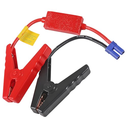 EC5 Jump Starter Cable with Battery Clamps for 12V Emergency Portable 10AWG Car Jump Start Battery Booster Cable Replacement Alligator Clips-Booster Jumper Cables -Car Jump Starter Battery Clip (1pcs)