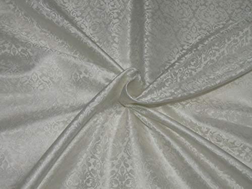 Soie blanche en brocart de 111,8 cm BRO703 pour créer votre robe de mariée de rêve