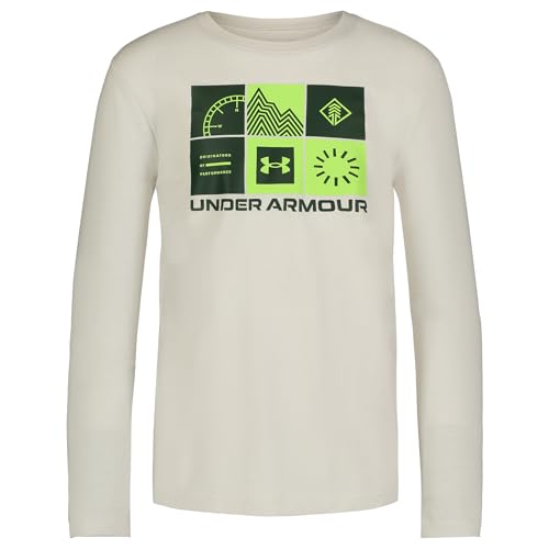 Image of Under Armour Boys' Long Sleeve Graphic T-Shirt, Lightweight & Breathable, Outdoor Collection