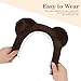 ACO-UINT Brown Bear Ears Headband, Animal Ears Head Band Adult Cute Bear Headband Bear Head Band for Washing Face, Fluffy Animal Hairband for Halloween Cosplay
