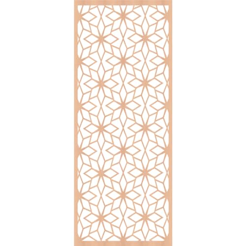 Image of 21 3 /8 inchW x 54 3 /8 inchH x 1 /4 inchT Lake Decorative Fretwork Wood Wall Panels, Alder