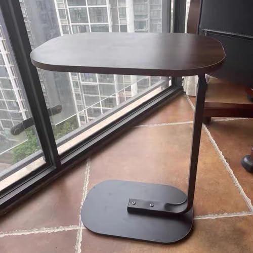 Mesa auxiliar en forma de C con estructura estable y montaje fácil para salones modernos 2