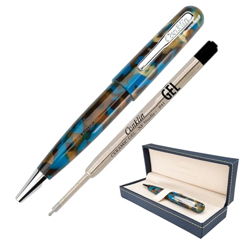 Conklin All American Gel Pen Southwest Turquoise | Luxury Gel Pen with Refillable Ink | Vibrant Design, Smooth Writing, Premium Quality by Conklin - Used condition - US$29.01