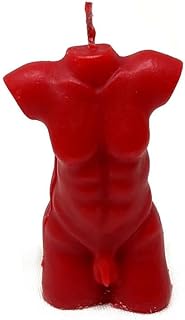 Vrinda® Decorative Red Candle in Human Torso Shape, 3 in for Rituals and Spells