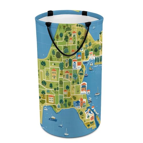Panier à linge imperméable pliable de rangement - 2