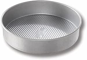 USA Pan Bakeware Nonstick Round Cake Pan, 8-Inch, Aluminized Steel