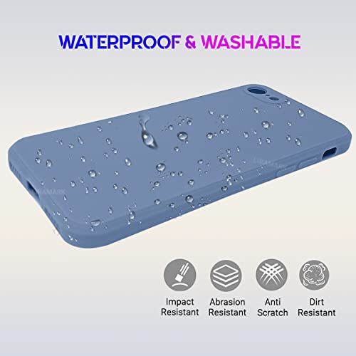 Image of LIRAMARK Silicone Soft Back Cover Case for Apple iPhone 6 / iPhone 6s (Silicone Blue)