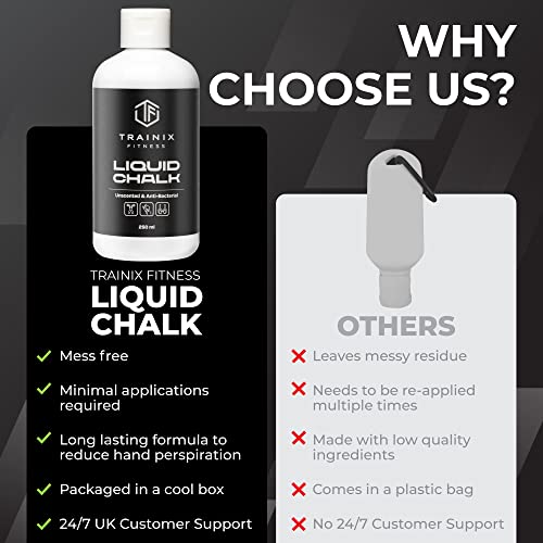 Trainix Fitness Liquid Chalk For Weightlifting, Workout Lifting Chalk, Gym Chalk Weightlifting, Hand Chalk Suitable For Use As Gymnastics Chalk For Bars, Weightlifting Chalk, Climbing Chalk, Chalk Gym #TOP2