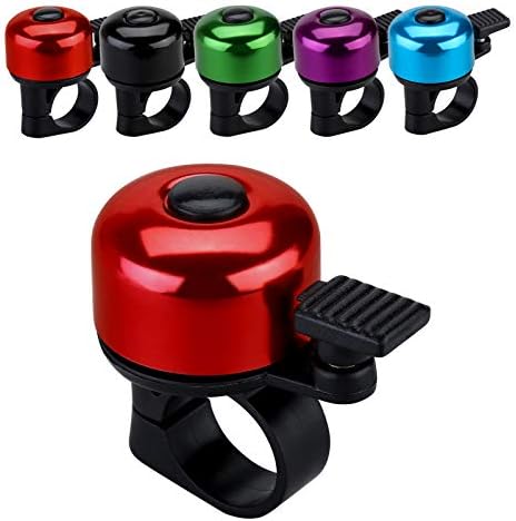 JFmall Bike Bell Bicycle Bell with Loud Crisp Clear Sound, Road and Mountain Bike Bell Adults Kids(8 colors)