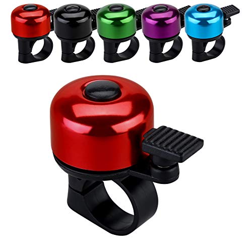 JFmall Bike Bell Bicycle Bell with Loud Crisp Clear Sound, Road and Mountain Bike Bell Adults Kids(8 colors)