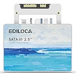 Ediloca 256GB SSD Interno 2.5" SATA III 6Gb/s, 3D NAND SATA Unità a Stato Solido Velocità fino a 400/300 MB/s, SA TA SSD Lettura/Scrittura Rapida per PC e Laptop, Solid State Drive(ES580E)