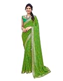 Yashika Sari pour femme, Vert 01, taille unique