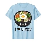 Cute I Love Bibimbap Bibimbop - Camiseta de comida surcoreana para regalo Camiseta