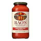 Rao's Homemade Arrabbiata Sauce, 24 oz, Tomato Sauce, Spicy, All Purpose, Keto Friendly Pasta Sauce, Premium Quality Tomatoes from Italy and Crushed Red Pepper