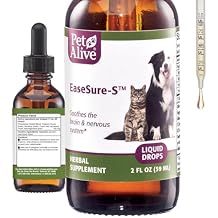 PetAlive EaseSure-S Nervous System Support for Dogs and Cats - Herbal Drops with Passion Flower, Skullcap, Ashwagandha, Wild Oat - Pet Involuntary Muscle Movements and Twitching - 2 Fl Oz