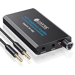 eSynic HiFi Kopfhörer Verstärker – 16-150Ω Mini Kopfhörer Amp Audio Verstärker, 3.5mm AUX Eingang, 1000mAh Akku, tragbar, Aluminium Gehäuse, für MP3, MP4, Smartphone und PC
