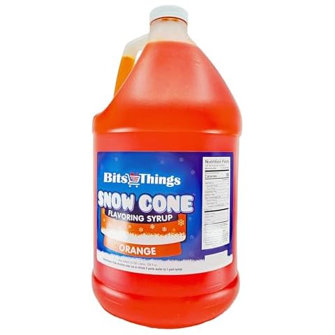 Bits N Things Carnival King 1 Gallon Orange Snow Cone Syrup Cover