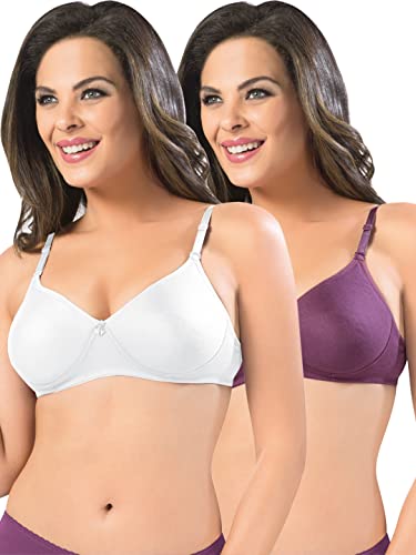 Image of SONARI Women's Non-Padded T-Shirt Bra | Wire-Free, Medium Coverage, Comfortable Polyester-Cotton Blend Fabric | Adjustable Straps, Ideal for Sports Catwalk