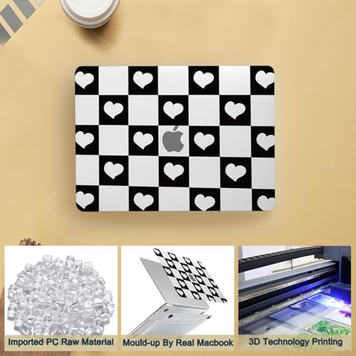 Funda Macbook Pro 13 M1 protectora con cubierta teclado A2338 A2251 cuadros 4