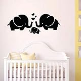  XYVRS 30 cm x 76 cm niedlicher Elefant Wandaufkleber Vinyl Tapete Dekor für Kinderzimmer Kinderzimmer Dekoration Wandkunst Aufkleber Wandbilder
